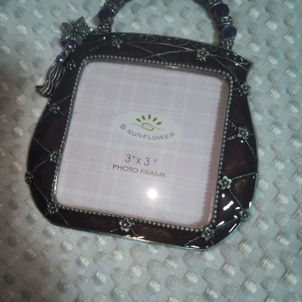 SUNFLOWER  3" X 3" EMBELLISHED PICTURE FRAME